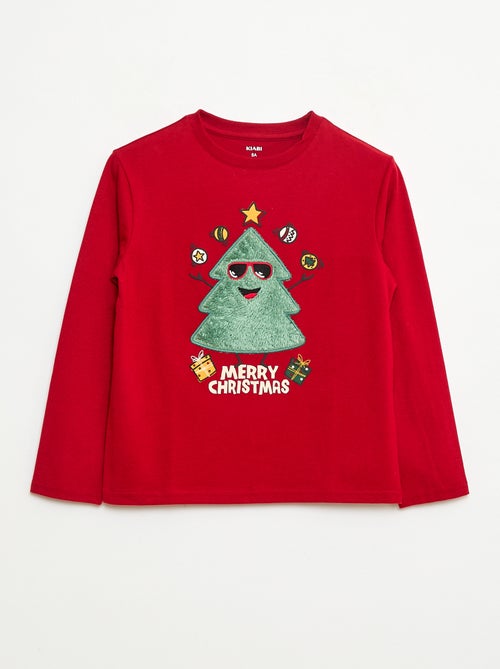 T-shirt de Natal de mangas compridas - Kiabi
