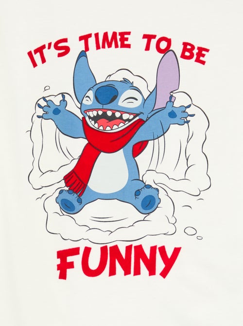 T-shirt de Natal 'Disney' 'Stitch' em jersey de algodão - Kiabi