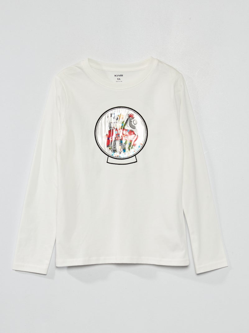 T-shirt de Natal em jersey BEGE - Kiabi