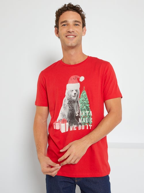 T-shirt de Natal em jersey - Kiabi