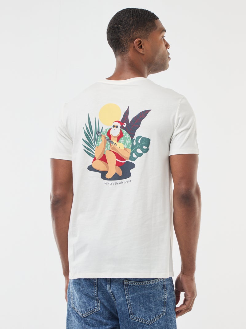 T-shirt de Natal Fantasia Branco - Kiabi