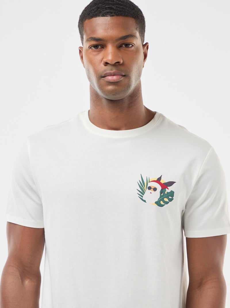 T-shirt de Natal Fantasia Branco - Kiabi