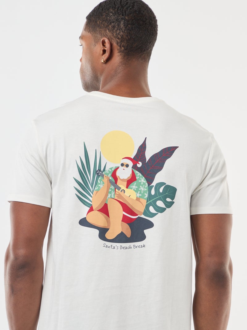 T-shirt de Natal Fantasia Branco - Kiabi