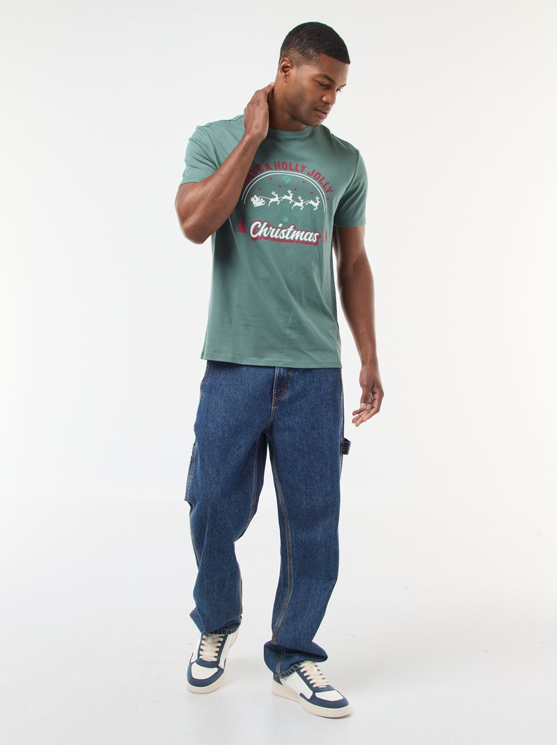 T-shirt de Natal Fantasia Verde - Kiabi