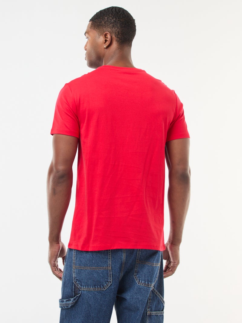 T-shirt de Natal Fantasia Vermelho - Kiabi