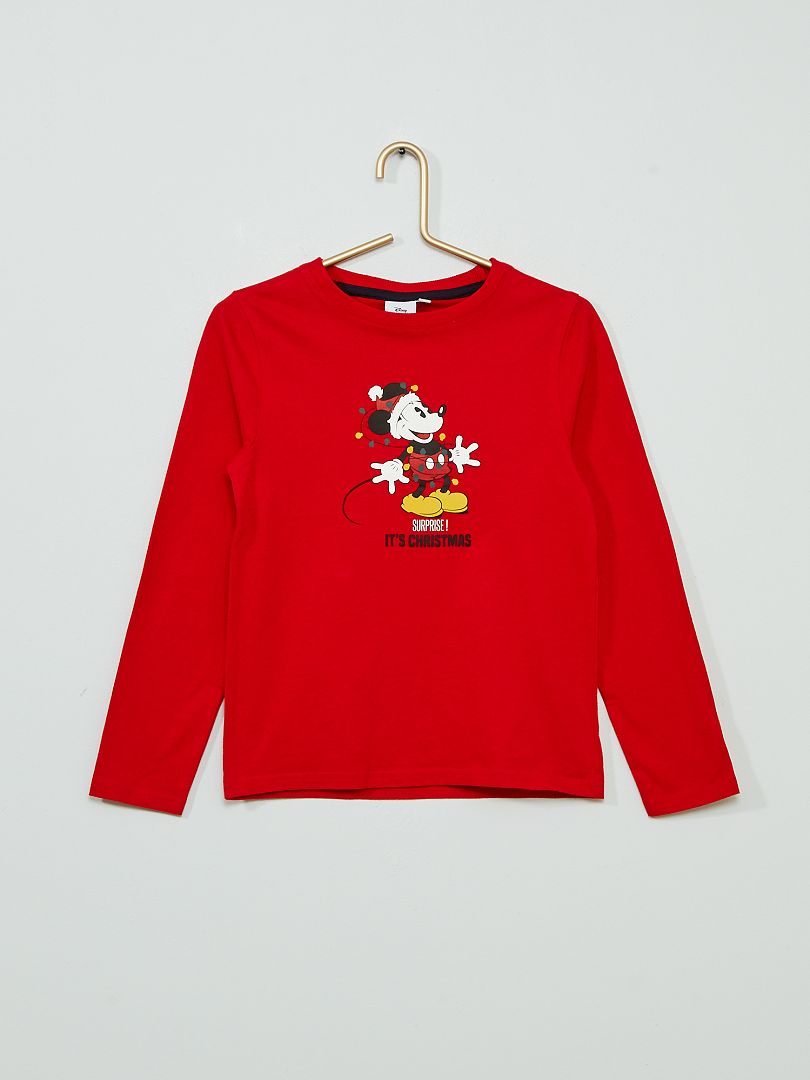 T-shirt de Natal 'Mickey' ROXO - Kiabi