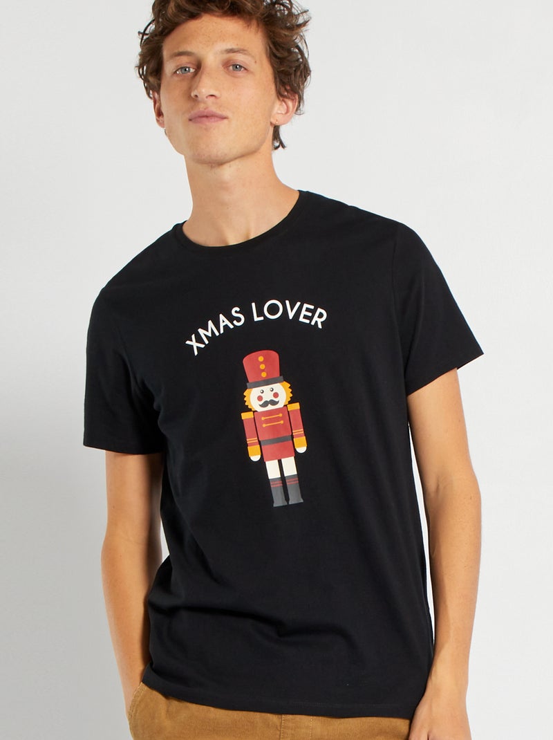 T-shirt de Natal PRETO - Kiabi
