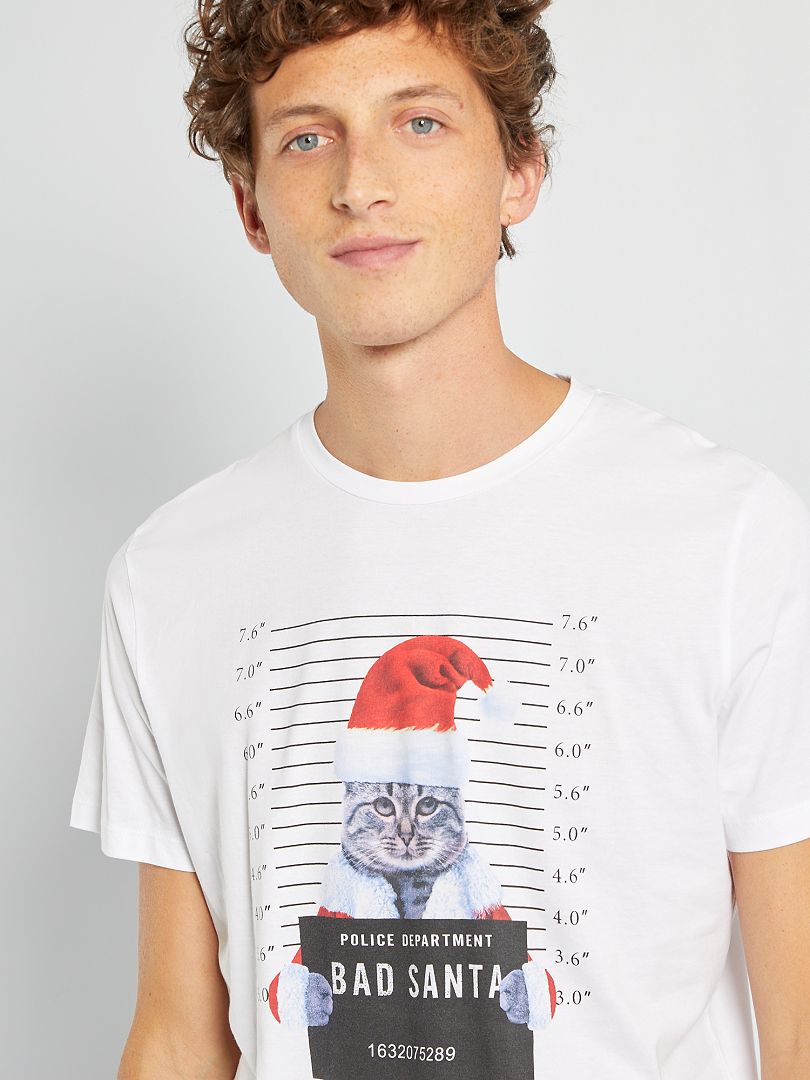 T-shirt com desenho - BRANCO - Kiabi - 6.00€