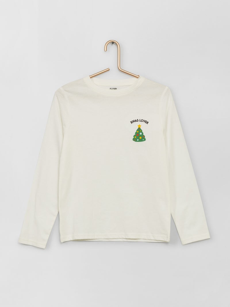 T-shirt de Natal + saco BRANCO - Kiabi