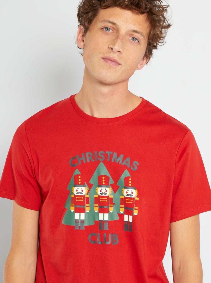 T-shirt de Natal VERMELHO - Kiabi