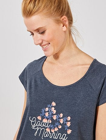 T-shirt de noite estampada - Kiabi