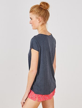 T-shirt de noite estampada - Kiabi