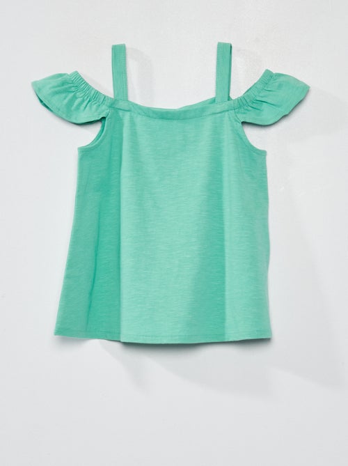 T-shirt de ombros à mostra - Kiabi