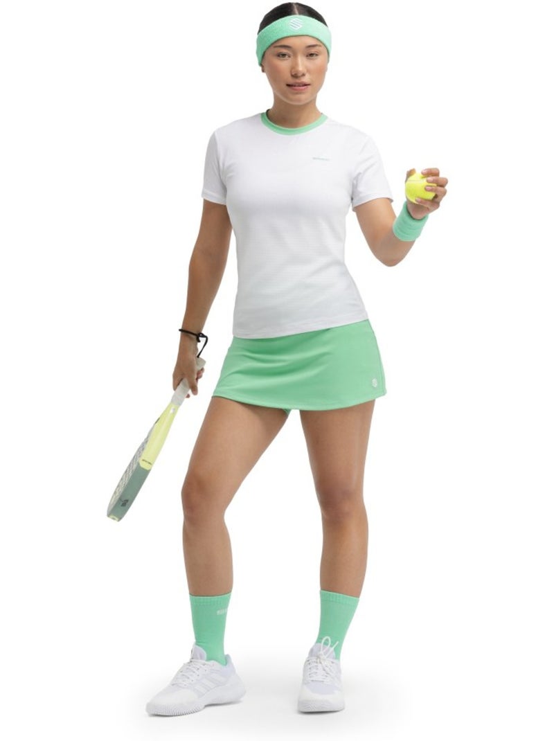 T-shirt de padel técnica para mulher Branco - Kiabi