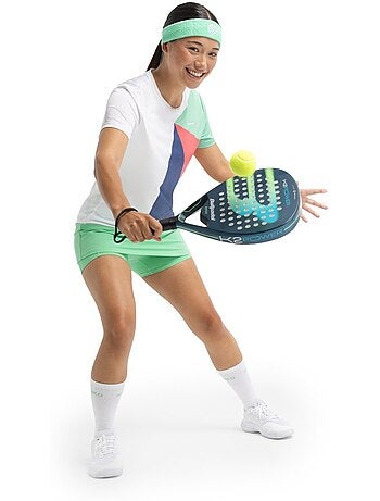 T-shirt de padel técnica para mulher