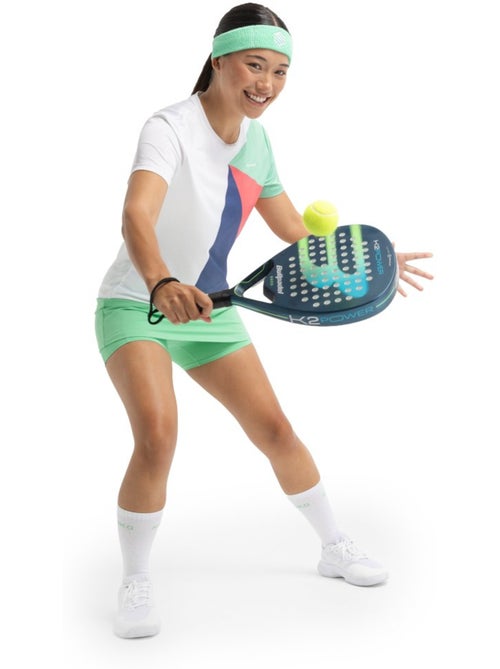 T-shirt de padel técnica para mulher - Kiabi