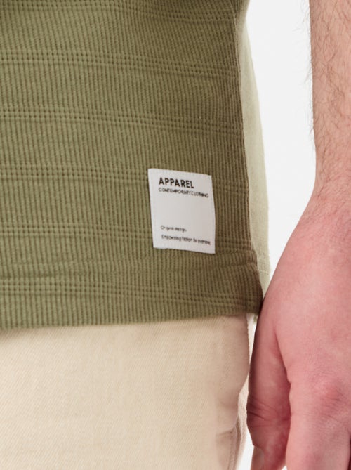 T-shirt de tecido fantasia canelado - Kiabi