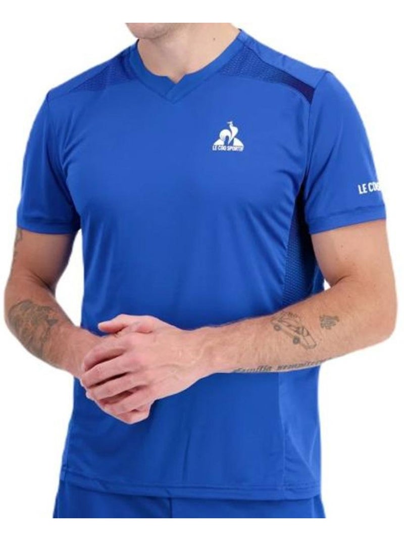 T-Shirt de Ténis Le Coq Sportif Pro Azul para Homem Azul - Kiabi