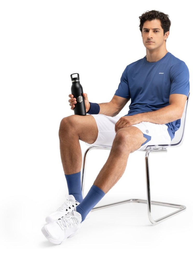 T-shirt de ténis técnica para homem Azul - Kiabi
