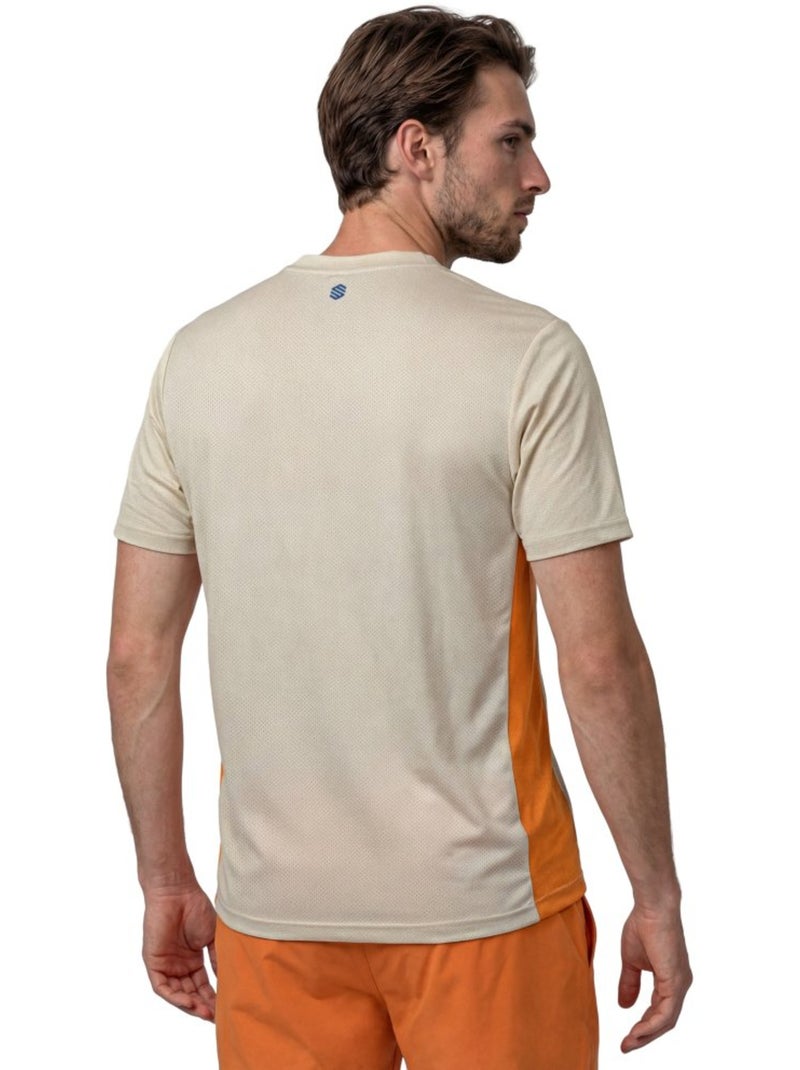 T-shirt de ténis técnica para homem Bege - Kiabi