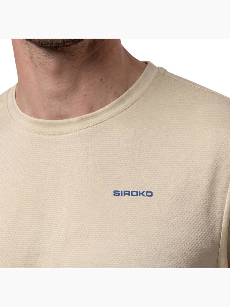T-shirt de ténis técnica para homem Bege - Kiabi