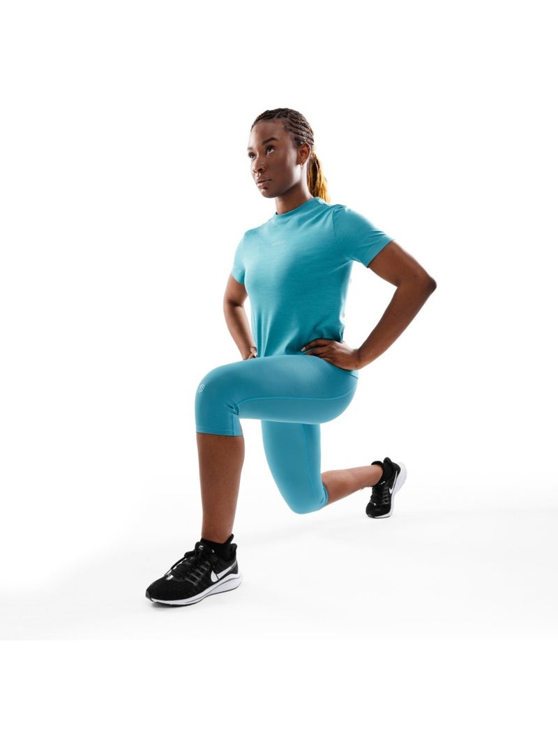 T-shirt de treino para mulher Azul - Kiabi