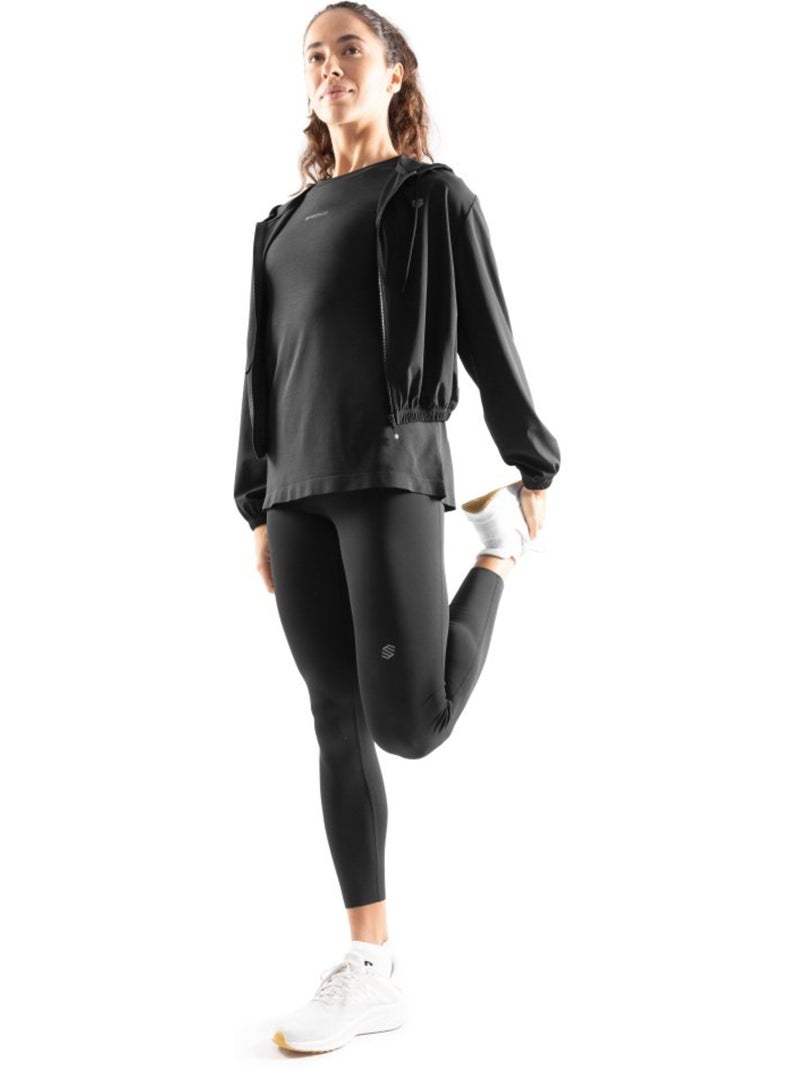T-shirt de treino para mulher Preto - Kiabi