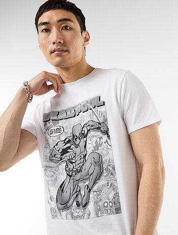 T-shirt 'Deadpool' 'Marvel' de manga curta