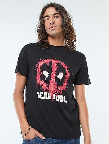 T-shirt 'Deadpool' 'Marvel' de manga curta