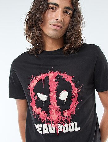 T-shirt 'Deadpool' 'Marvel' de manga curta