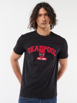 T-shirt 'Deadpool' 'Marvel' de manga curta