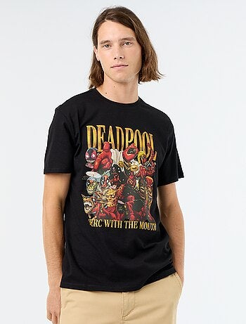 T-shirt 'Deadpool' 'Marvel' de manga curta