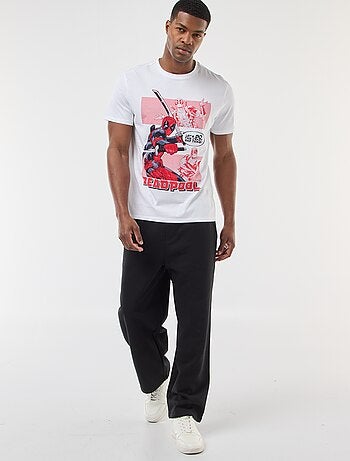 T-shirt 'Deadpool' 'Marvel' manga curta