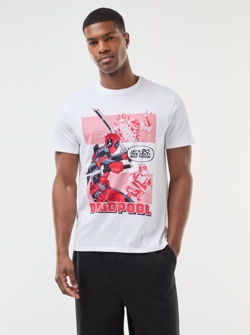 T-shirt 'Deadpool' 'Marvel' manga curta - Kiabi