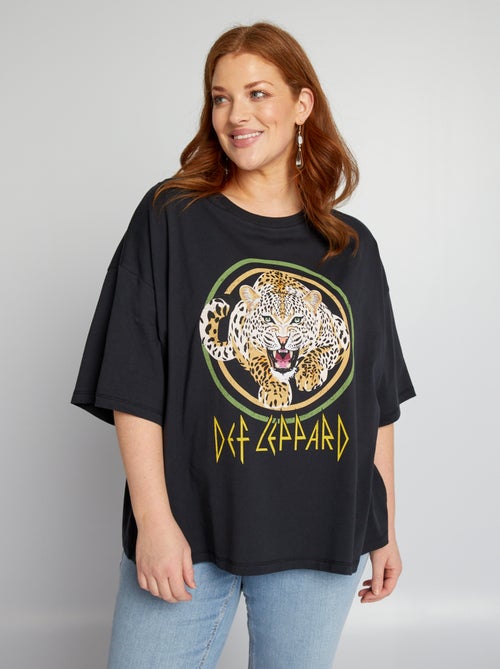 T-shirt 'Def Leppard' de gola redonda - Kiabi