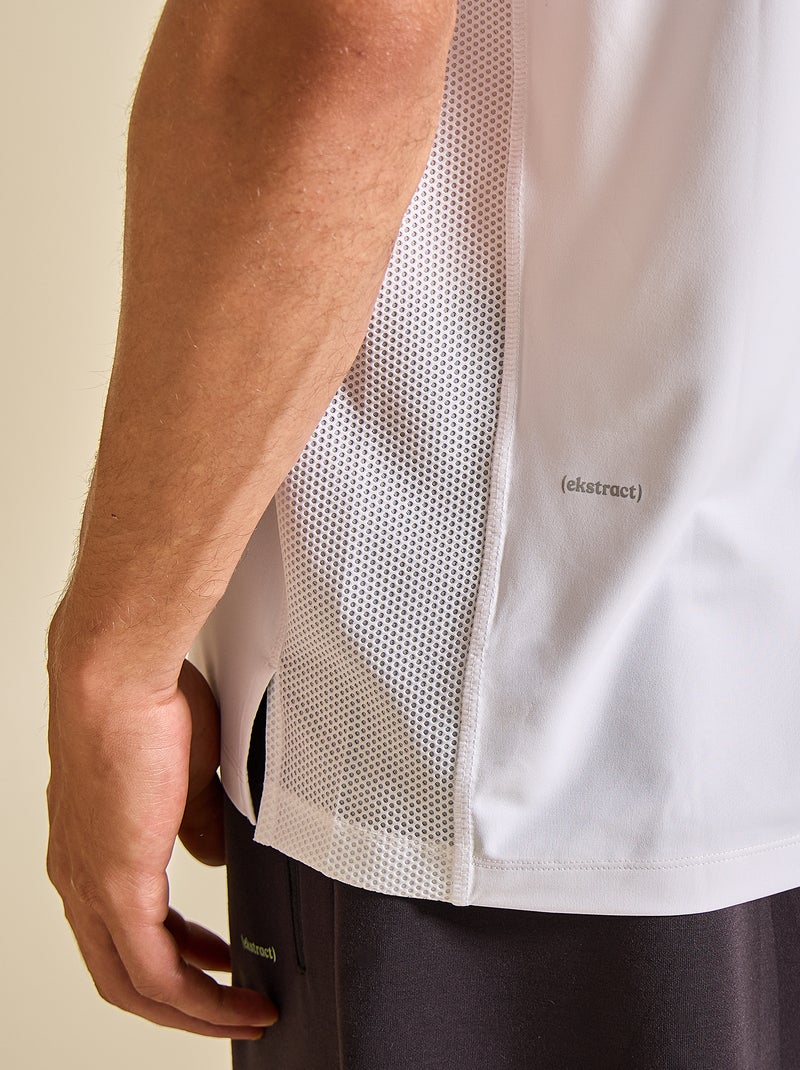 T-shirt desportiva - (ekstract) Branco - Kiabi