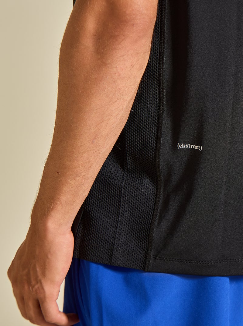 T-shirt desportiva - (ekstract) Preto - Kiabi
