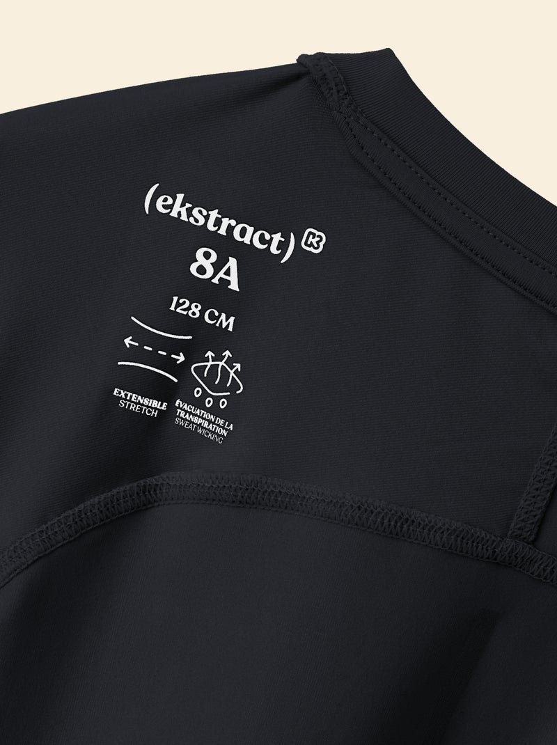 T-shirt desportiva - (ekstract) Preto - Kiabi