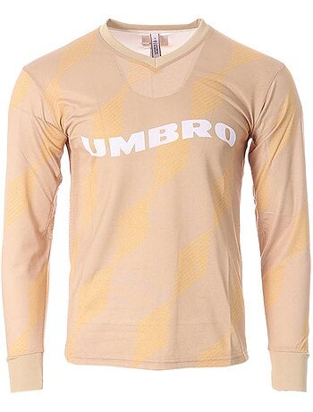 T-Shirt Desportiva Bege para Homem Umbro Pitch Crew