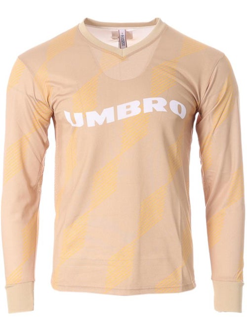 T-shirt desportiva bege para homem umbro pitch crew - Kiabi