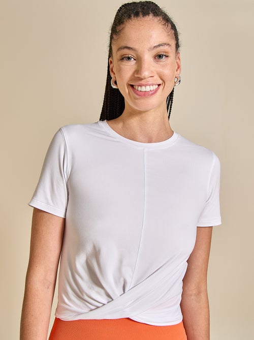 T-shirt desportiva franzida - (ekstract) - Kiabi T-shirt desportiva franzida - (ekstract) - Kiabi