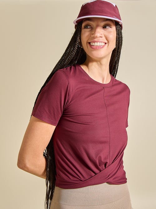 T-shirt desportiva franzida - (ekstract) - Kiabi T-shirt desportiva franzida - (ekstract) - Kiabi