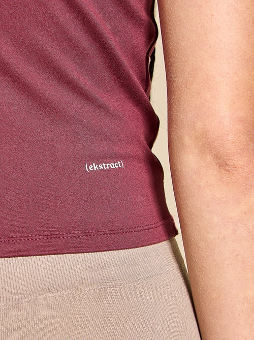 T-shirt desportiva franzida - (ekstract) - Kiabi T-shirt desportiva franzida - (ekstract) - Kiabi