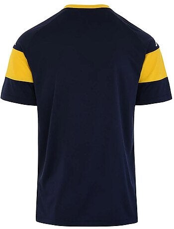T-shirt desportiva kappa dareto para homem azul-marinho/amarelo