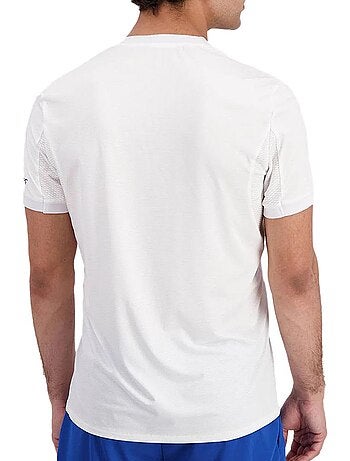 T-shirt Desportivo Branco Le Coq Sportif Tennis Pro para Homem