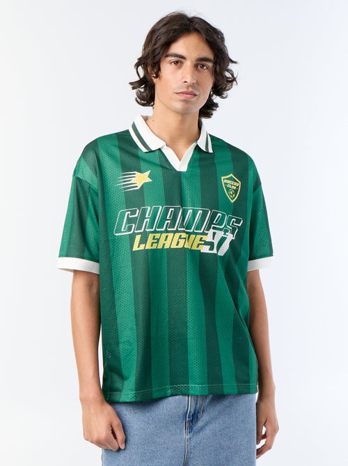 T-shirt desportivo com gola polo - Kiabi
