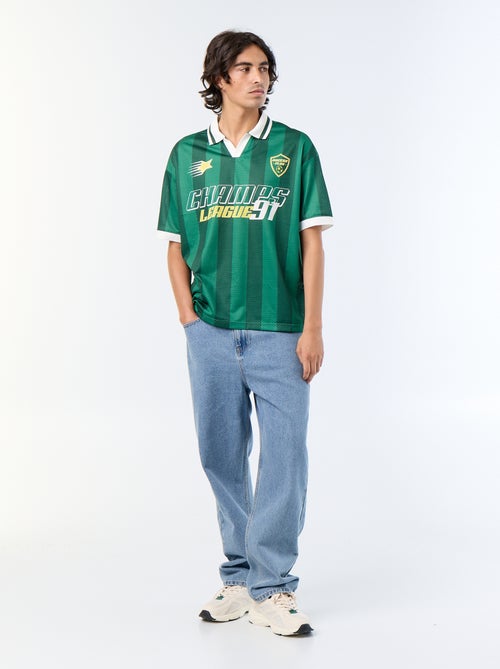 T-shirt desportivo com gola polo - Kiabi