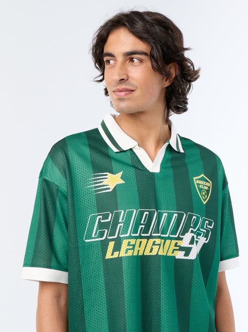 T-shirt desportivo com gola polo - Kiabi