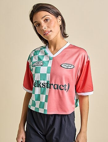 T-shirt desportivo cropped - (ekstract)