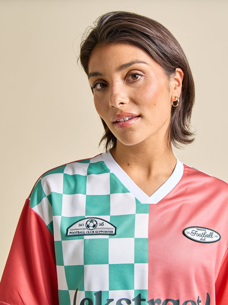T-shirt desportivo cropped - (ekstract) Rosa - Kiabi
